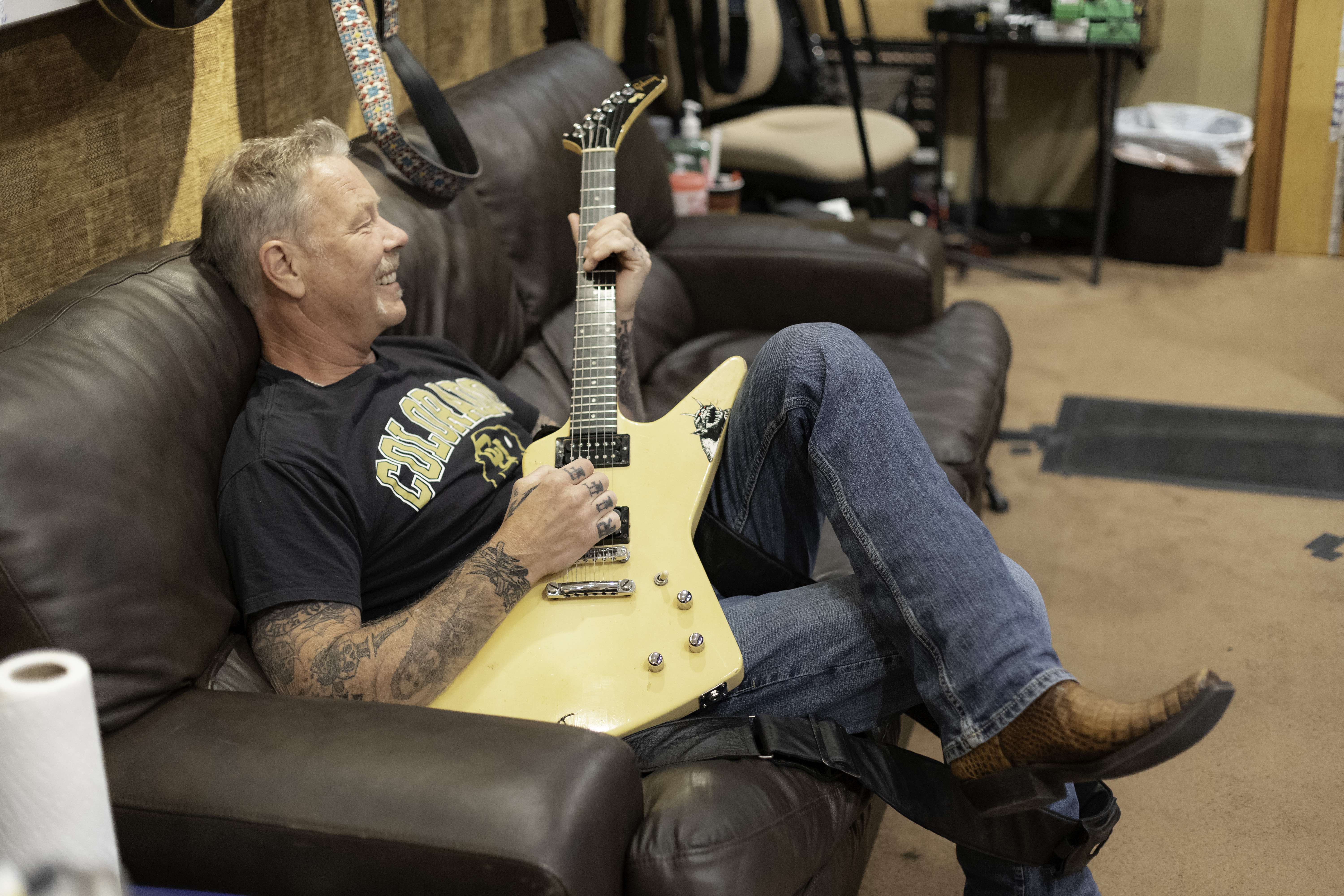 Photo of Metallica's James Hetfield by Brett Murray