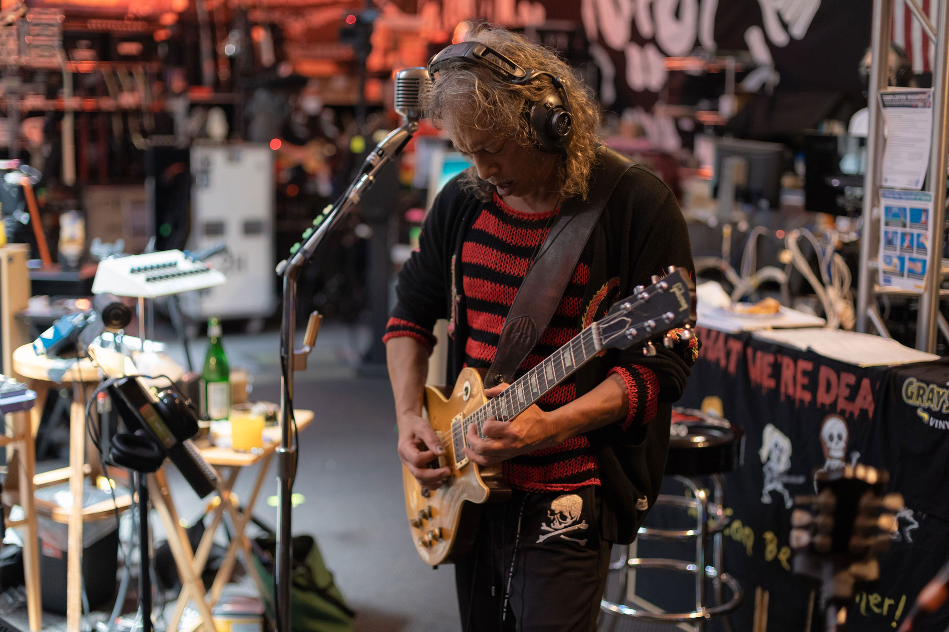 Photo of Metallica's Kirk Hammett by Brett Murray