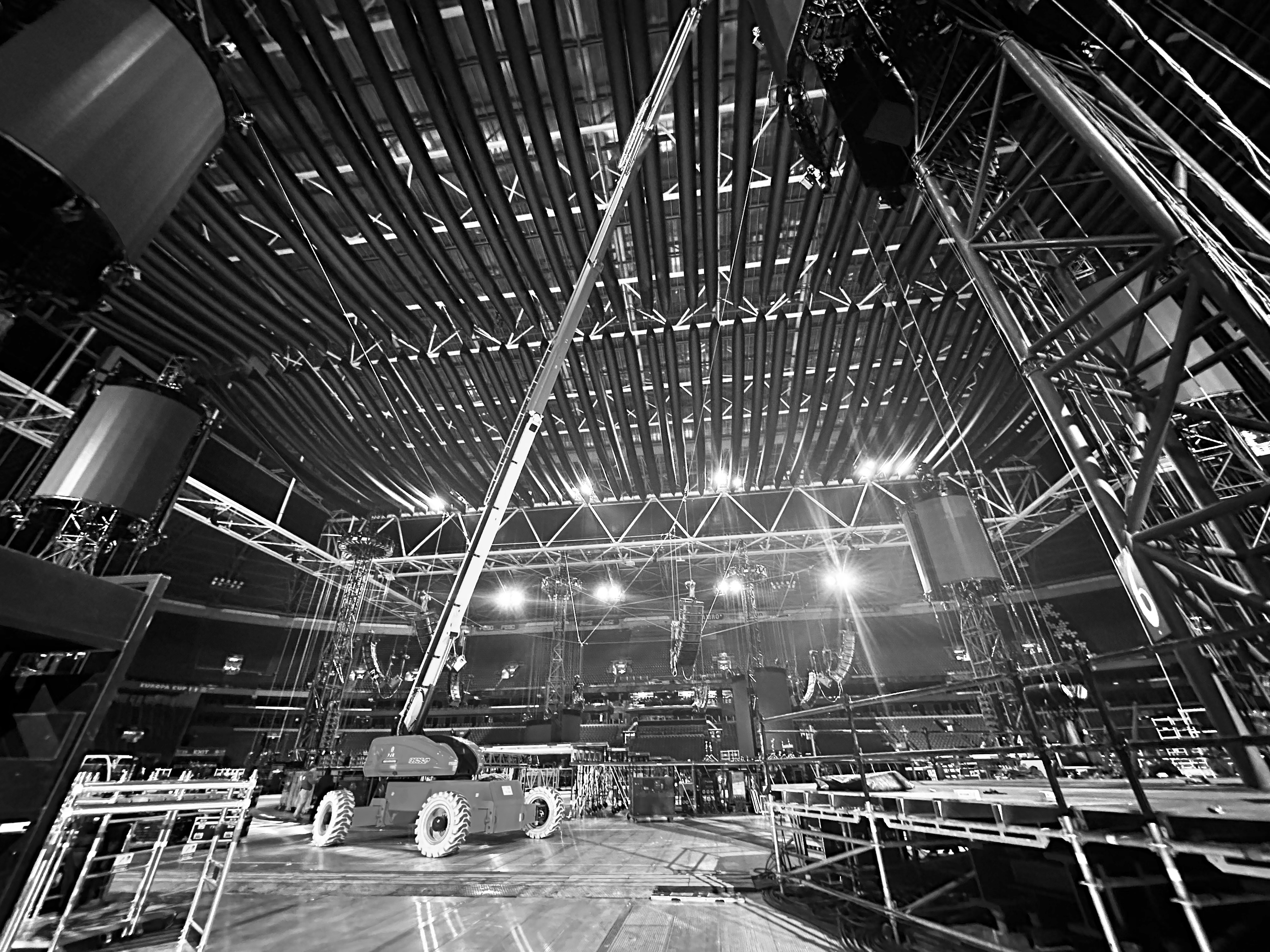 Metallica's Stage Under Construction