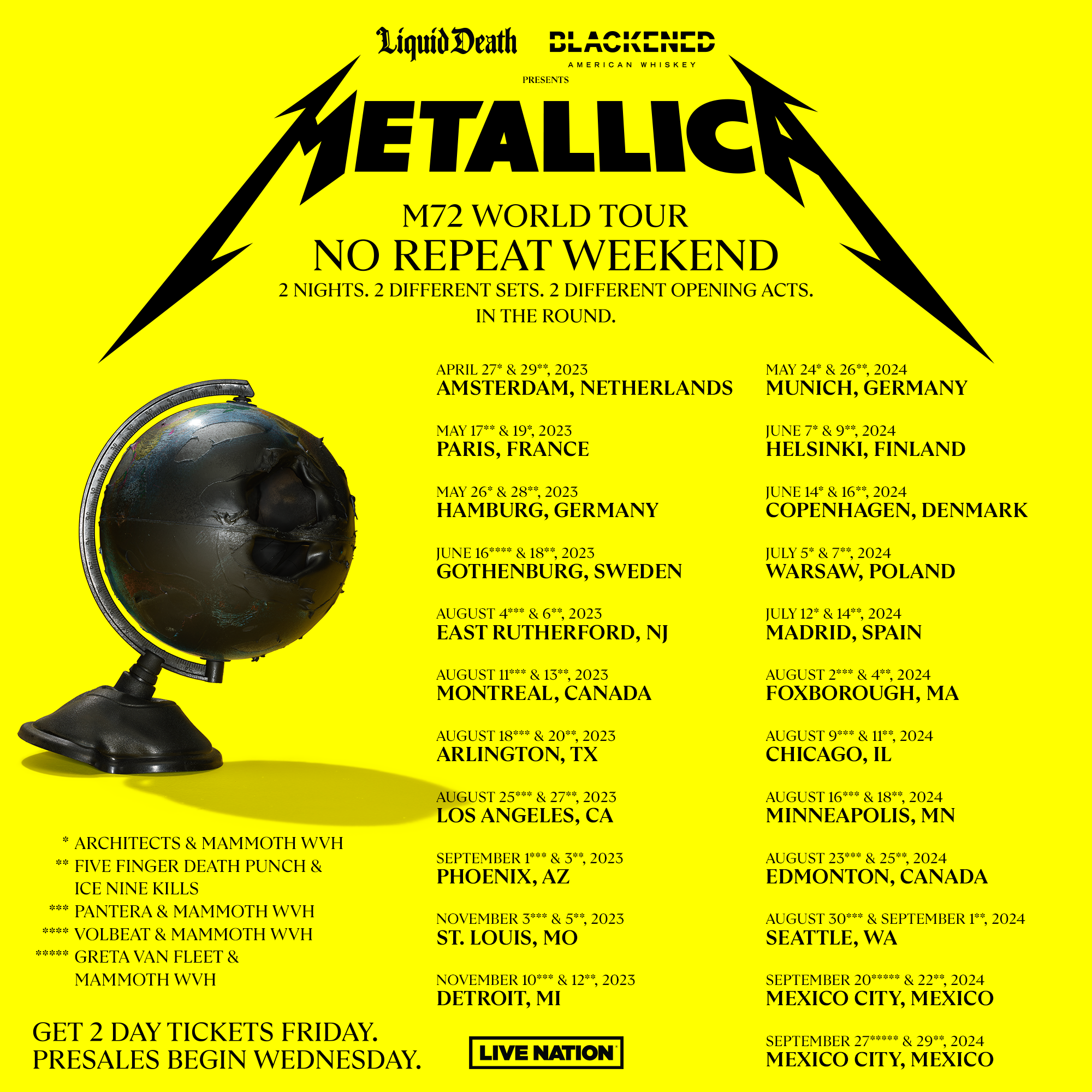Metallica Tour 2024 Tickets: Get Your Seat Now!