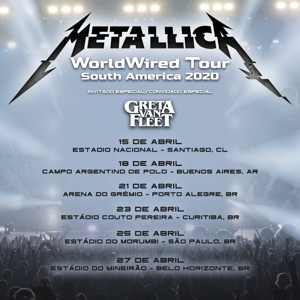 aventuras Cambiable Laboratorio South America, Here We Come! | Metallica.com
